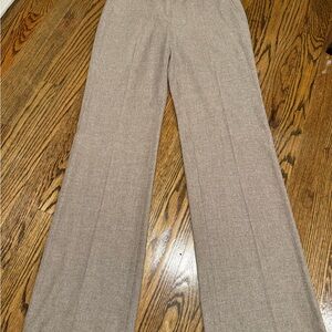 Luciano Barbera Women's Beige Wide-Leg Pants- 100% wool-Made in Italy